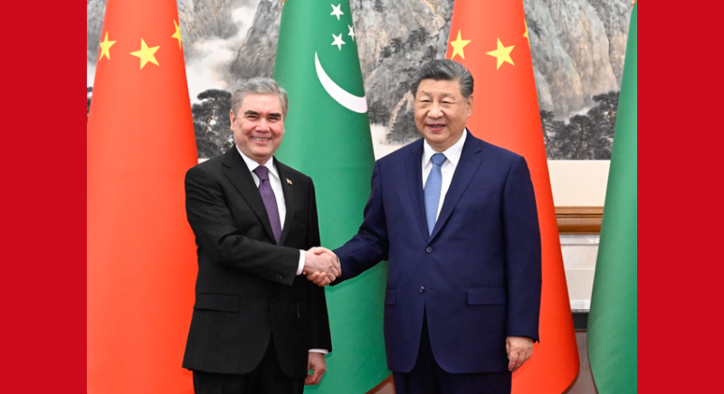 習近平會見土庫曼斯坦民族領袖、人民委員會主席別爾德穆哈梅多夫