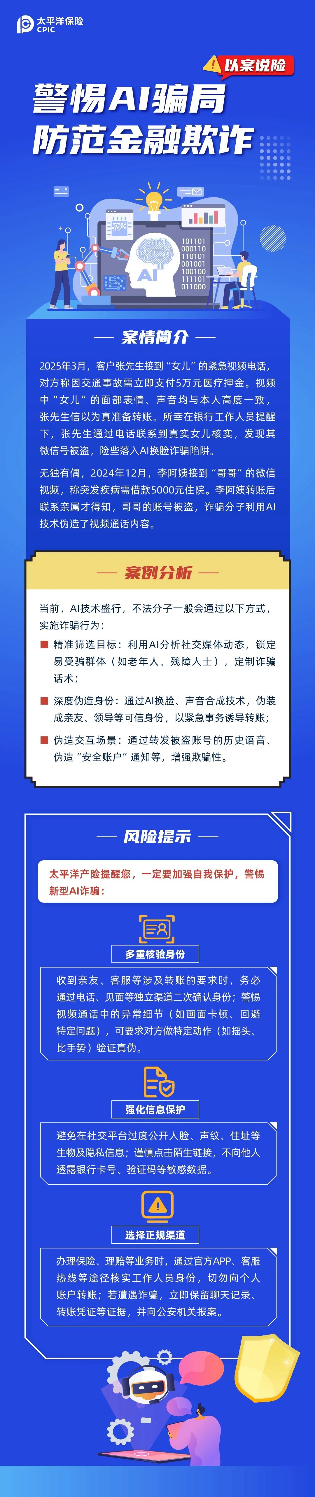 以案說險丨警惕AI騙局 防范金融欺詐